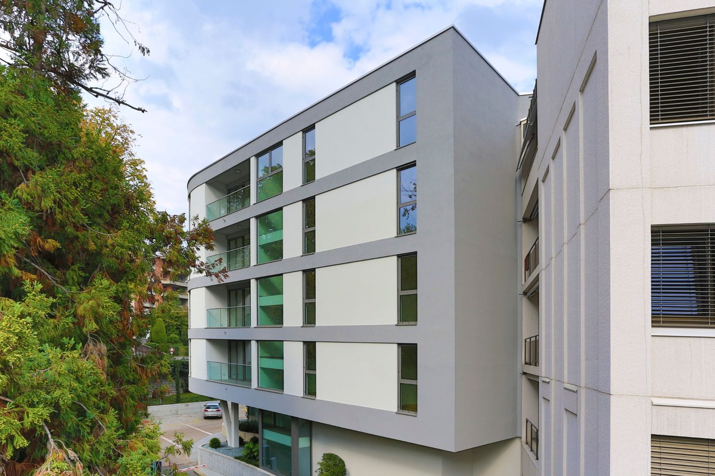 Die Seite der Erweiterung mit den Deckenbändern