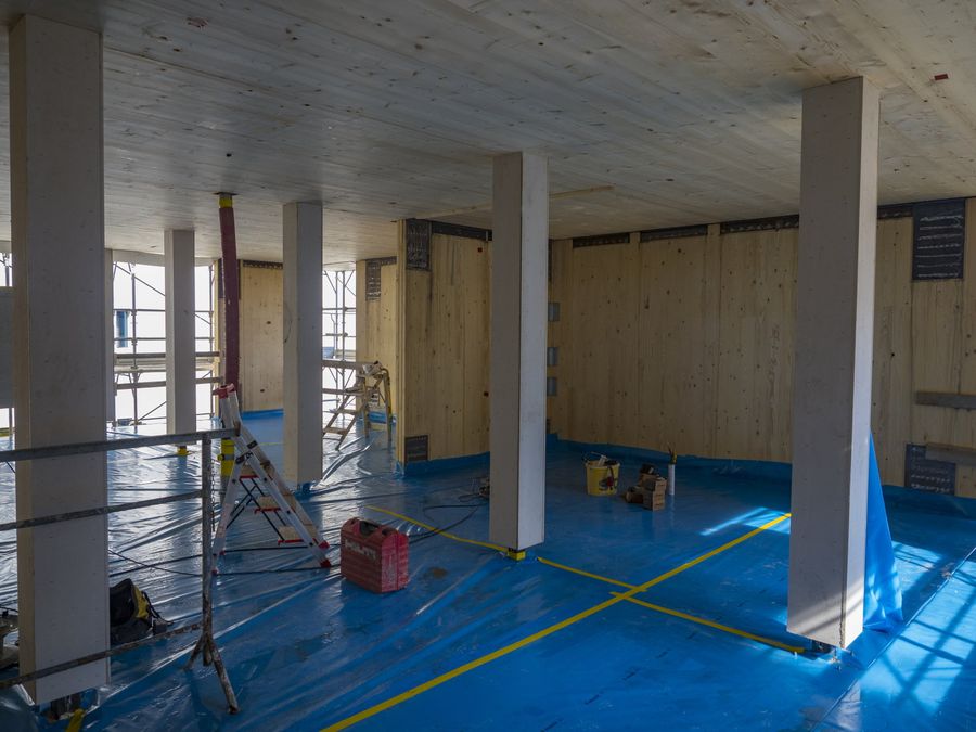 Ein Geschoss im Bau
